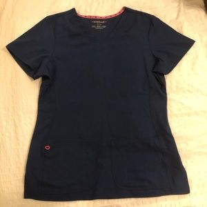 Heartsoul NAVY scrub top - medium